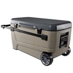 Igloo Sportsman Glide 110qt Wheeled Cooler, sandstone