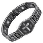 iHeartDogs The Hero Company - 'For The Fallen' Arlington Magnetic Stainless Steel Bracelet with Link Removal Tool