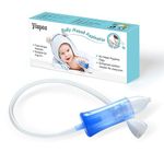 Baby Nasal Aspirator & No Need Hygiene Filter, Reusable Nose Cleaner with Storage Case and Cleaning Brush, Soft Silicone Tips& Increased Suction Version, Easy to Use and Clean, 0+Newborn,Infant