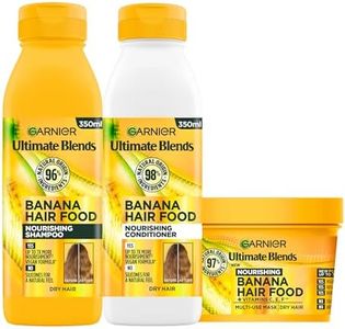 Garnier Nourishing Banana Hair Food Shampoo, Conditioner and Mask Set, For Dry Hair