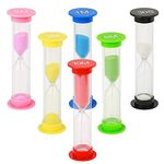 Sand Timer for Kid, ZKSMNB Plastic Hourglass, Sand Glass Toy Sand Clock 30sec / 1min / 2mins / 3mins / 5mins / 10mins for Kitchen, Office, School and Brushing Teeth (6 PCS)