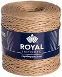 Royal Imports Bind Wire Wrap Twine, Paper Fiber Covered Waterproof Metal Wire Rustic Vine for Flower Bouquets, Floral Wrapping, Art Craft Projects - 26 Gauge (673 Ft) - Natural