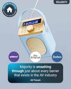 MAJORITY Little Shelford DAB+ Portable Radio – Bluetooth, 15h Battery, Dual Alarm, Duck Egg