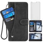 Asuwish LG Stylo 3/Stylo3 Plus Wallet Case,Leather Phone Cases with Credit Card Holder Slot Stand Kickstand Shockproof Flip Folio Protective Cover for LGstylo3 3+ Stylus 3 3Plus LS777 LGL84VL Black