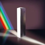 Optical Glass Triangular Prism for Physics Teaching Light Spectrum, Photography, Rainbow Maker, Suncatchers, (150mm/6)