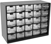 25 Drawers Stackable Storage Cabinet with 50 Removable Dividers Durable Desk Drawer Storage Box Stackable Desktop Craft Drawer Cabinet for Hardware Craft 11.5×8.9×4.8 Inch