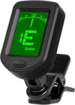 AMFUN Guitar Tuner Clip On, Digital Tuners of Guitar Accessories with LCD Display, Guitar Tuner Clip On for Acoustic Guitar, Bass, Violin, Ukulele, Electronic Guita