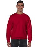 Gildan Heavy Blend Unisex Adult Crewneck Sweatshirt (L) (Cherry Red)