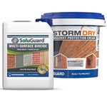 Stormdry Masonry Waterproofing Cream 5L + Soluguard Biocide - BBA Approved - 25 Year Ultimate Home Protection Bundle for Effective Wall Weatherproofing