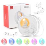 Yoobao Portable White Noise Machine for Adults, Sleeping Baby, Sleep Sound Machine with 27 Soothing Sounds, Noise Machine with Night Light, Recording, Crying Sensor and Child Lock, USB Rechargeable