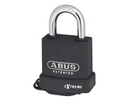 ABUS padlock Extreme 83WP/53 - weatherproof - with interchangeable shackle - hardened special steel - ABUS security level 8 - black