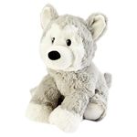 Warmies Plush Husky Microwavable, Scented with French Lavender, Hot or Cold Teddy for Relaxation and Warm Relief, Weighted Teddy