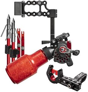 Cajun Bowfishing Winch Pro Reel Bowfishing Kit - Ultimate Bowfishing Bundle Including Winch Pro Reel, 25 yards of 250 lbs. of Line, 2 Arrows W/Piranha Points, Slides, Stops, and Brush Fire Arrow Rest