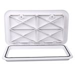 Amarine-made Marine Deck Hatch Boat Deck Hatch Access Hatch & Lid 24" X 14" - White