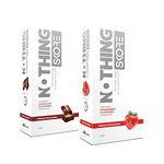 Skore Nothing Thinnest Pleasure Condoms | Flavored Chocolate & Strawberry | With Disposal Pouches| Pack of 2 | 10's each