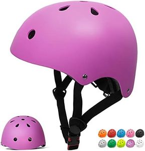 Glaf Toddler Helmet 2-4 Years Kids Bike Helmets for 8-14 Years Old Baby Girls Boys Multi-Sport Helmet Adjustable Skateboard Bicycle Helmet Lightweight 3 Sizes for Toddler to Youth (Purple, Medium)