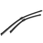 Qiilu 1 Pair Car Front Windscreen Windshield Wiper Blades Set