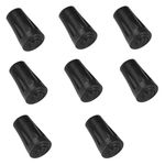 Rubber Walking Stick Tips,Tips for Hiking Poles,8Pcs Trekking Pole Tips Replacement Protectors, Rubber Walking Stick Tips,Trekking Hiking Pole Tips,Fits Most Standard Walking Sticks Shock Absorbing