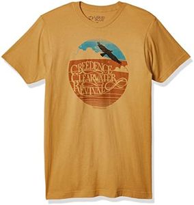 Liquid Blue unisex adult Creedence Clearwater Revival Green River T-shirt T Shirt, Mustard, Medium US