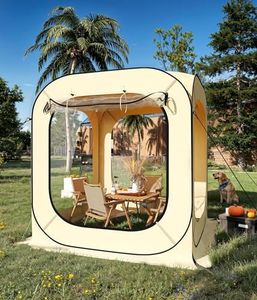 6 x 6 ft Portable Weather Pop Up Pod 2-4 Person to Provide Shelter from Wind Rain and Cold Weather Shelter,Pop up Sports Tent for Outdoor Activities, Sports Events, Camping and Hiking