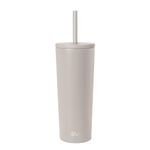 Simple Modern Insulated Tumbler with Straw and Lid | Iced Coffee Cup Reusable Stainless Steel Water Bottle Travel Mug | Gifts for Women & Men | Classic Collection | 24oz | Almond Birch