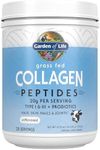 Garden of Life Grass Fed Collagen Peptides Powder – Unflavored Collagen Powder for Women Men Hair Skin Nails Joints, Hydrolyzed Collagen Protein Supplements, Post Workout, Paleo & Keto, 28 Servings