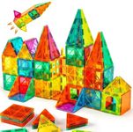 SUPER TOY Magnetic Tiles for Kids, Magnetic Building Blocks for Kids 3 4 5 6 7 8 Years, Educational Learning Toys for 2 3 4 5 Year, Magnetic Toys for Kids, Learning Educational Brain Toys - 26Pcs