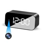 FREDI HD PLUS Spy 4k Wi-Fi IP Table Clock New Intrestinng Feature Hd Quality 24hrs Live Video Streaming, IR Camera, for Indoor Security