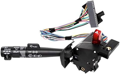 Multi-Function Combination Switch Assembly for Chevy Tahoe, Blazer, Suburban, K1500, Sierra & more, Replace# 2330814 26100985 26036312, Turn Signal, Wiper, Washers, Hazard Switch, Cruise Control
