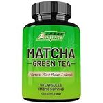 Matcha Green Tea 60 Capsules - Matcha Green Tea Tablets - Boosted with Turmeric, Acerola Cherry & Black Pepper