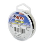 American Fishing Wire Surflon Nylon Coated 1x7 Stainless Steel Leader Wire, Black Color, 60 Pound Test, 30-Feet