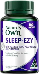 Nature's Own Sleep Ezy Capsules 100 - Herbal Sleeping supplement with Chamomile, Hops, & Valerian - Traditionally used in Western Herbal Medicine to Calm Nerves & Relieve Sleeplessness
