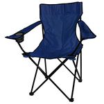 Albert Austin Beach Chair Folding Camping Chairs ― Lightweight Folding Chair Outdoor Seat For Camping, Fishing, Beach (Blue)