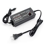 Yetaida Universal AC 100-240V to DC 3-12V 5A 60W Switching Adjustable Power Supply Adapter 3V 5V 6V 9V 12V 5A Amps for LCD Monitors, LCD TVs, LED Strip Lights, Routers, Game