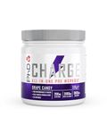 PhD Charge, All in One Pre Workout Powder with Creatine for Women and Men, Rich in Beta Alanine, High Caffeine for pre-Workout, Grape Candy Flavour, 20 Servings Per 300g Bottle