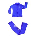 JoyCan Professional Ice Figure Skating Training Suit Children's Skating Suit Plush Blue, Royal Blue, 10-12 Years
