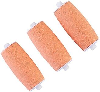 Refill Rollers by Own Harmony Best Fit for Electric Callus Remover CR900 - Foot Care for Healthy Feet - Pedicure File Tools - Refills 3 Pack Regular Coarse Replacement Roller (Peach)