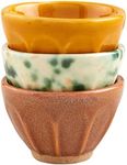 Mud Pie Tidbit Set, 2" x 3" dia, Yellow