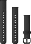 Garmin Quick Release Bands (18 mm) - Black with Slate Hardware