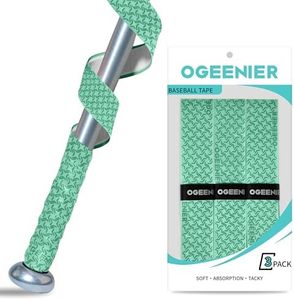 OGEENIER 1.1mm Baseball Bat Grip Tape, 3 Pack, Pre-Cut Bat Tape for Softball&Baseball, Non-Slip Handle Wrap for Enhanced Control