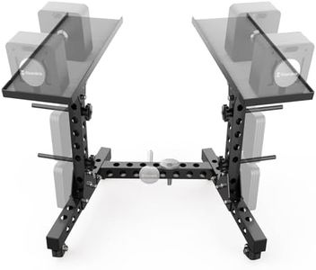 Eisenlink Adjustable Dumbbell Rack & Weight Rack, Holds 440 lbs, Space Saving Design for Home Gym Organization (High Rack)