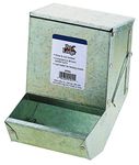Pet Lodge Steel Small Animal Feeder with Lid Small Animal Feed Box, Hold Several Days Worth of Feed, Great for Rabbits, Ferrets and Other Small Animals (5 Inch) (Item No. AF5ML)