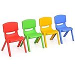 Costzon Kids Chairs, Stackable Plas