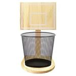 Trash Can Basketball Hoop, Wooden Trash Can Basketball Hoop for Home, Party, Office, (Trash can not Included)