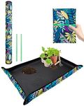 Whtawtaw Extra Large Thickened Repotting Mat Waterproof Plant Mat, 43.5"x 29.5" Oxford Succulent Gardening Mat, Foldable Potting Tray for Indoor Plants Transplanting and Mess Control