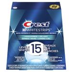 Crest 3D Whitestrips 10 Day Smile Makeover, At-Home Teeth Whitening Kit, 10 Treatments + 1 LED Light, 15 Levels Whiter