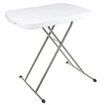 Everyday Home 75-TAB1000 Folding Table and TV Tray by, 26" X 18" X 27" (Great for Laptops) , White