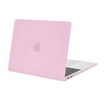 MOSISO Compatible with MacBook Air 13 inch Case M1 A2337 A2179 A1932, Protective Hard Shell Cover Compatible for MacBook Air M1 Case 13.3 inch 2021 2020 2019 2018 Retina Touch ID, Clear Pink