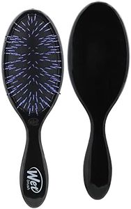 Wet Brush Thick Hair Detangling Brush, Black - Detangler Brush with Soft & Flexible Bristles in a Unique Cluster Pattern - Tangle-Free Brush - For Thick, Curly, & Coarse Hair - For Women & Men