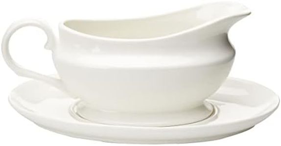 Maxwell & Williams White Basics Gravy Boat & Saucer 550ML Gift Boxed